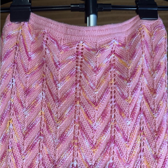 Torn by Ronny Kobo Tasha Pink Chevron Knit Maxi Dress – Size Small NWT - Picture 4 of 7